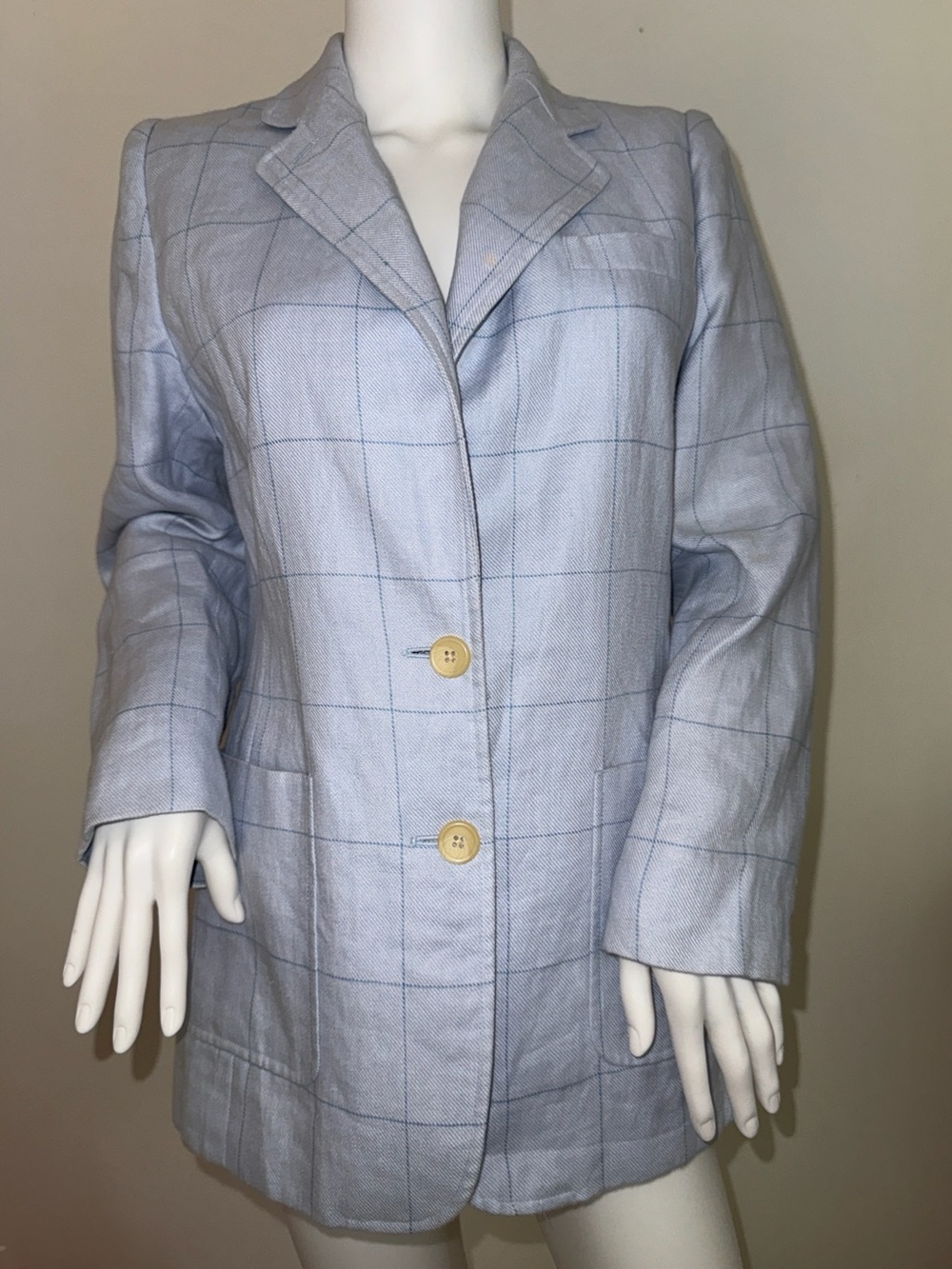 Light Blue fully lined Linen jacket. Ralph Lauren. 4